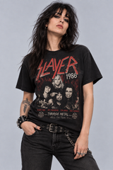 Camiseta Slayer - 1986 BANDA- Urbana Premium