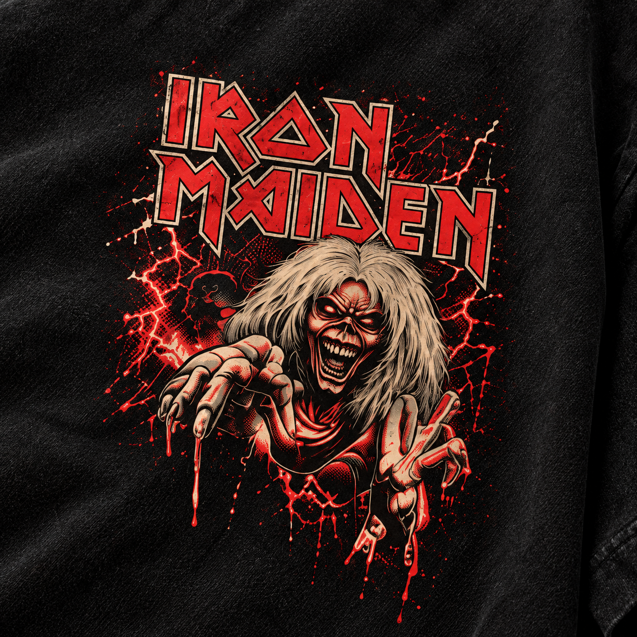 Camiseta Iron Maiden The Number of the Beast | Heavy Metal | Oversize Premium