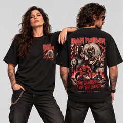 Camiseta Iron Maiden The Number of the Beast | Heavy Metal | Oversize Premium