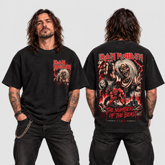 Camiseta Iron Maiden The Number of the Beast | Heavy Metal | Oversize Premium