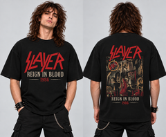 Camiseta Premium SLAYER - REIGN IN BLOOD 1986 (Horma Oversized)