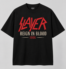 Camiseta Premium SLAYER - REIGN IN BLOOD 1986 (Horma Oversized)