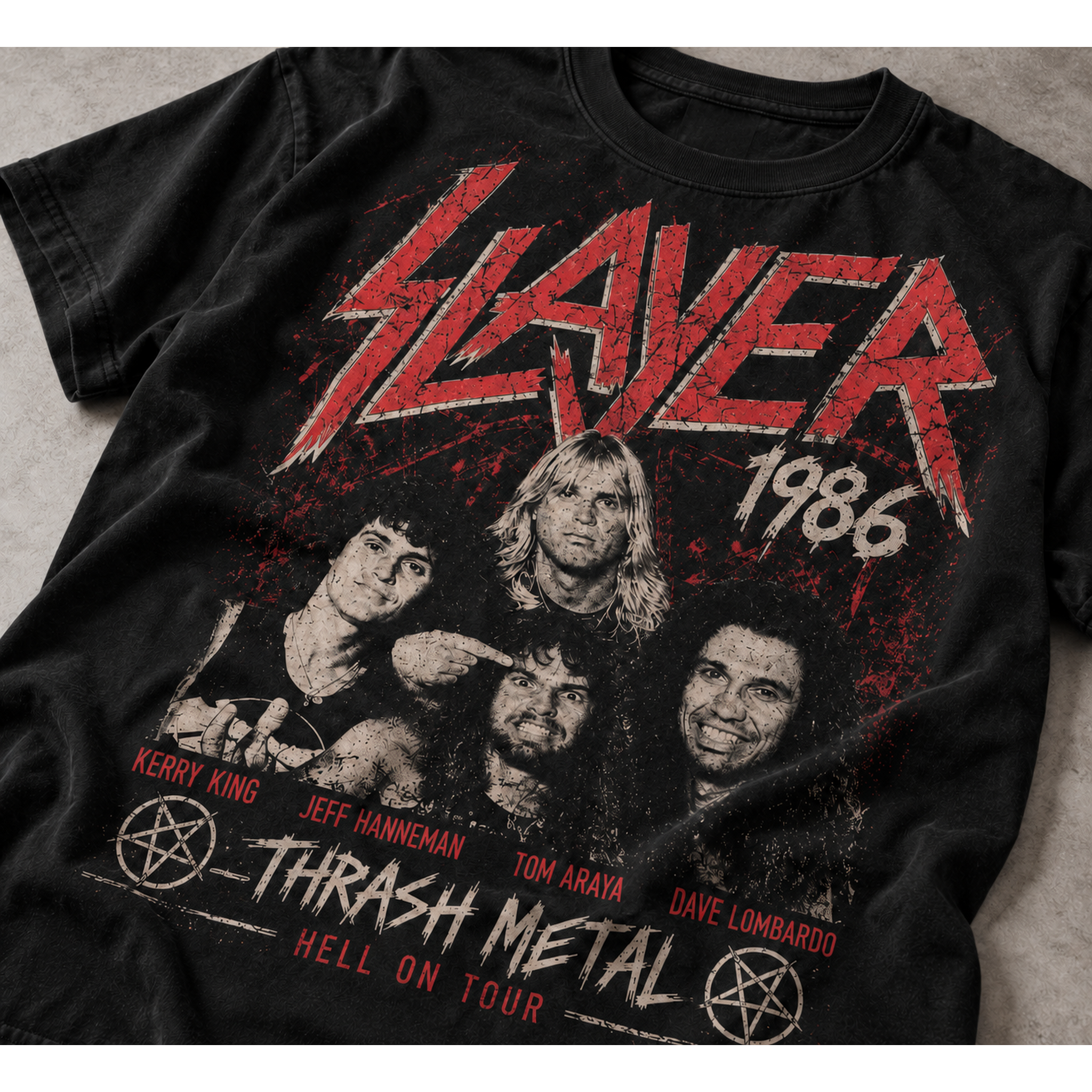 Camiseta Slayer 1986 | Thrash Metal | Urbana Premium