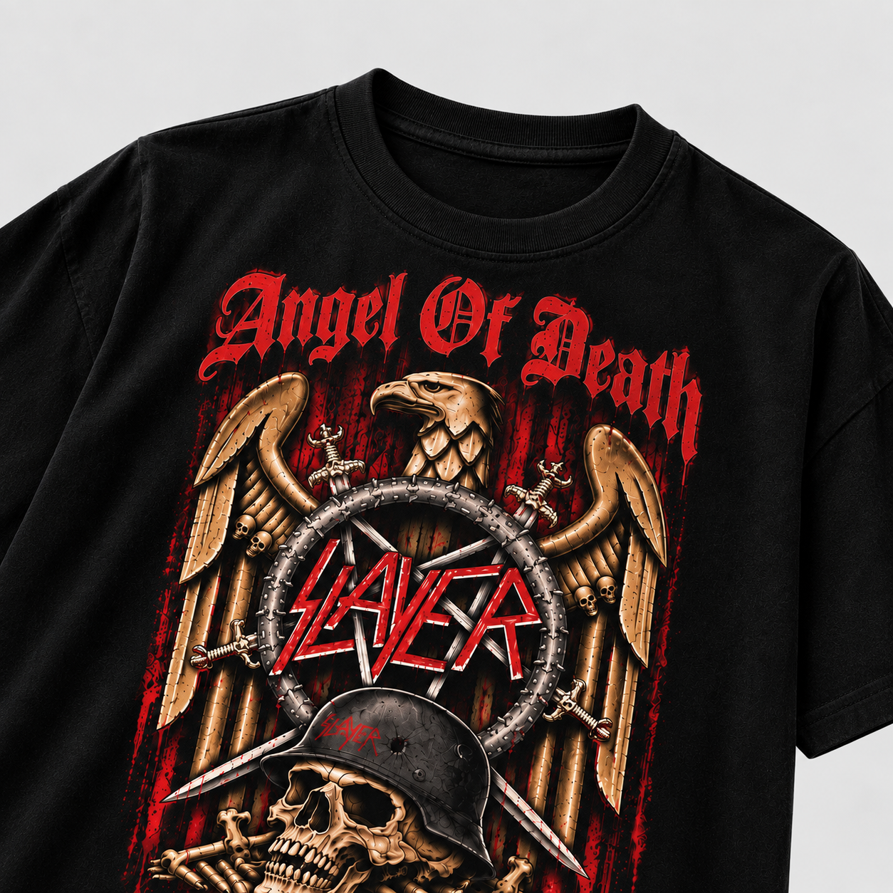 Camiseta Slayer Angel of Death |Thrash Metal | Urbana Premium