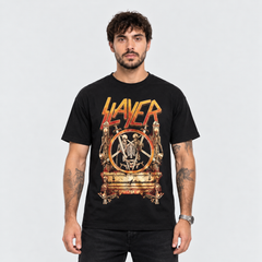 Camiseta Slayer Skeleton | Thrash Metal | Urbana Premium