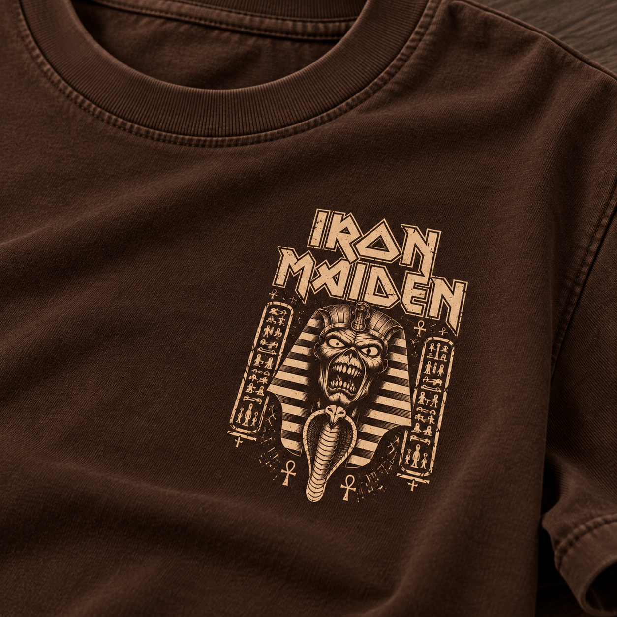 Camiseta Iron Maiden Powerslave | Heavy Metal | Oversize Premium