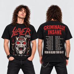 Camiseta Slayer Hell on Tour 1986-87 | Thrash Metal | Urbana Premium