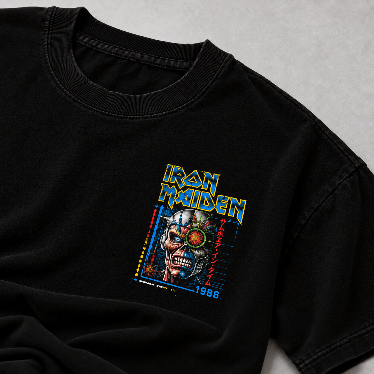 Camiseta Iron Maiden Somewhere in Time | Heavy Metal | Oversize Premium