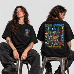 Camiseta Iron Maiden Somewhere in Time | Heavy Metal | Oversize Premium