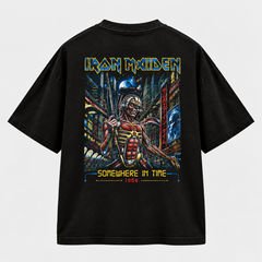 Camiseta Iron Maiden Somewhere in Time | Heavy Metal | Oversize Premium