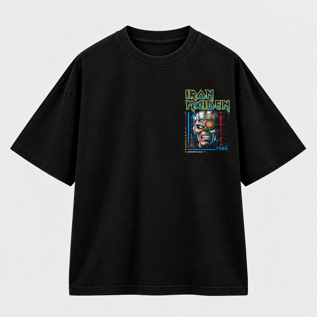 Camiseta Iron Maiden Somewhere in Time | Heavy Metal | Oversize Premium