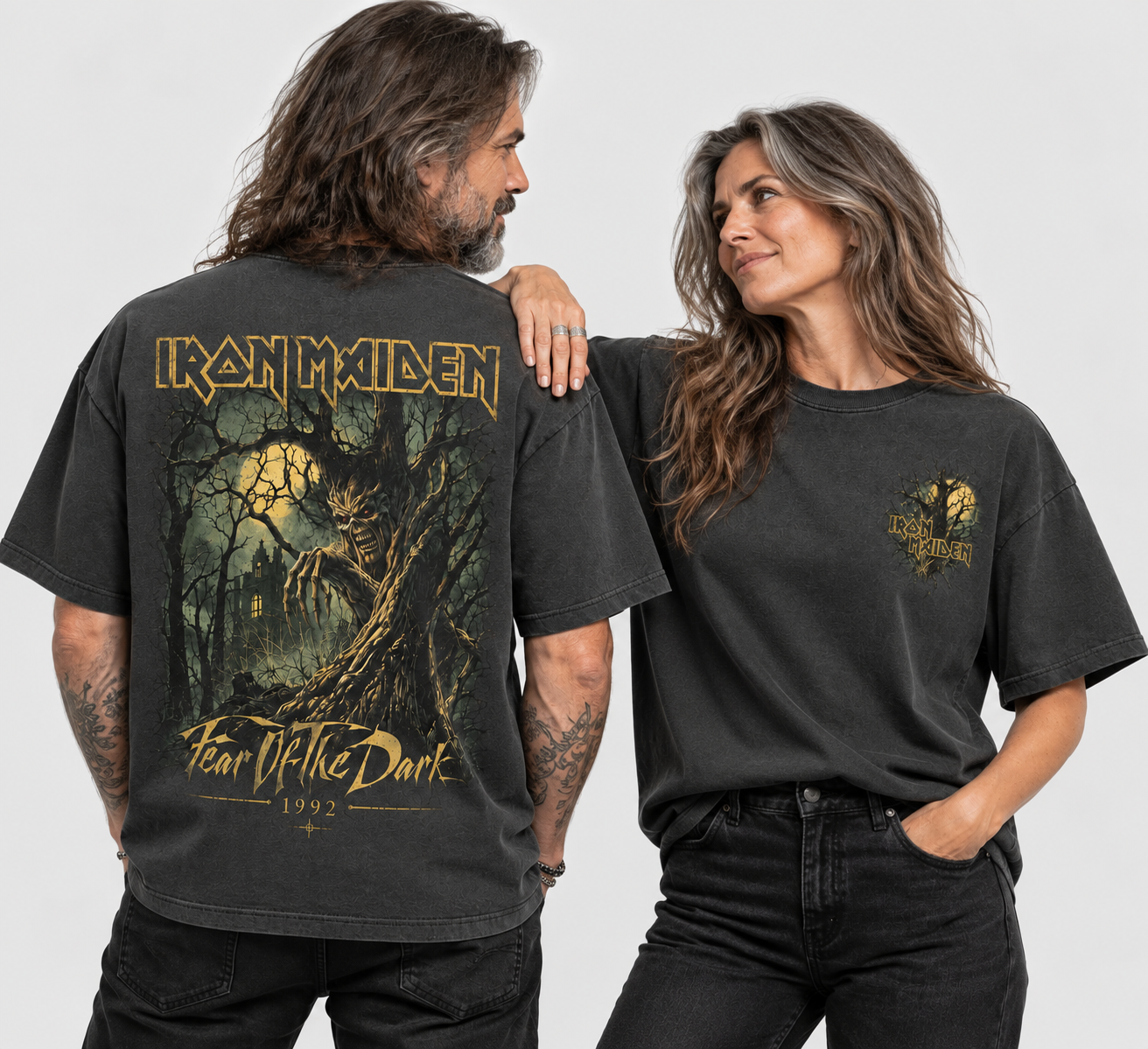 Camiseta Iron Maiden Fear of the Dark | Heavy Metal | Oversize Premium