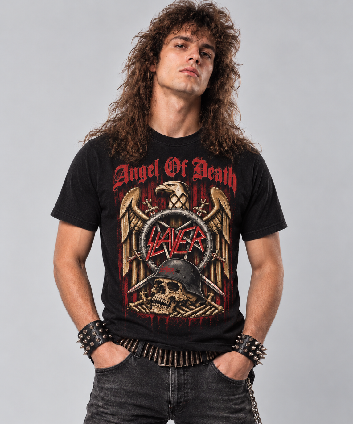 Camiseta Slayer Angel of Death - Urbana Premium