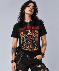 Camiseta Slayer Angel of Death - Urbana Premium