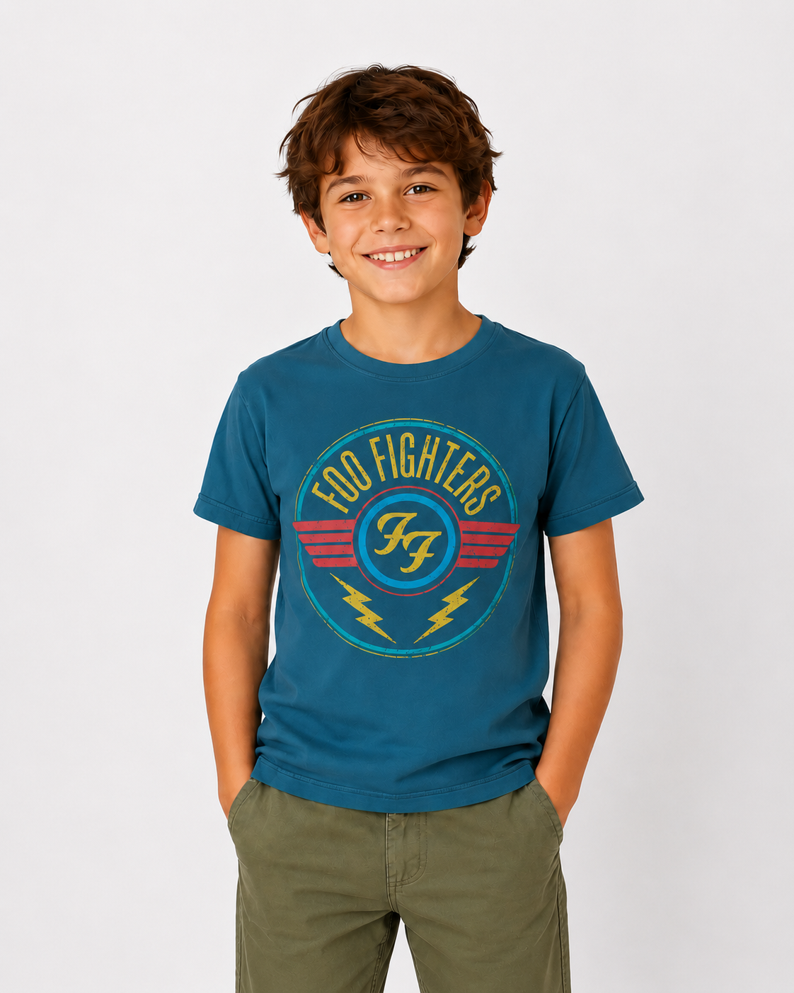 Camiseta Foo Fighters Vintage Wings – Barcraft (Niños)