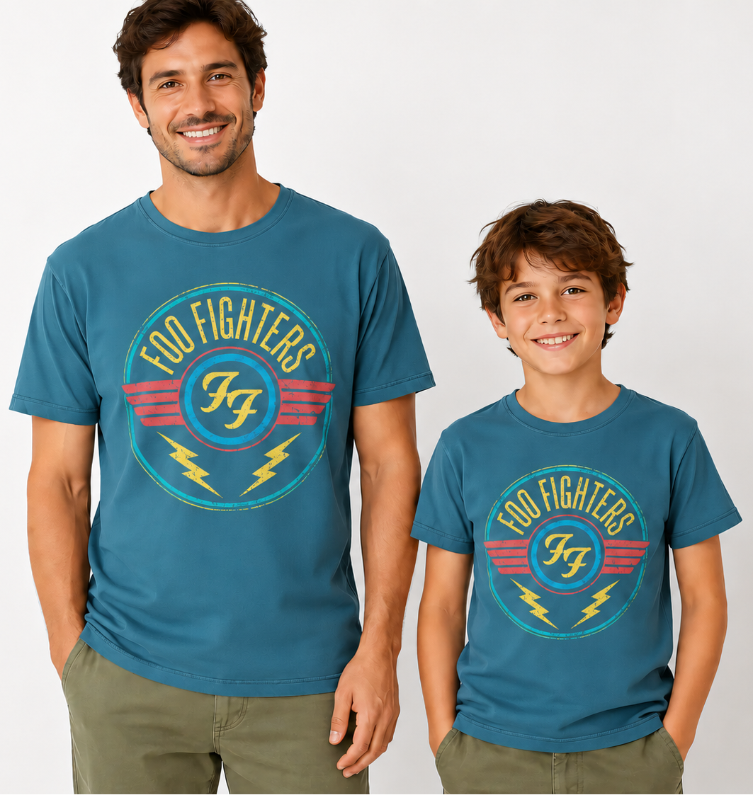 Camiseta Foo Fighters Vintage Wings – Barcraft (Niños)
