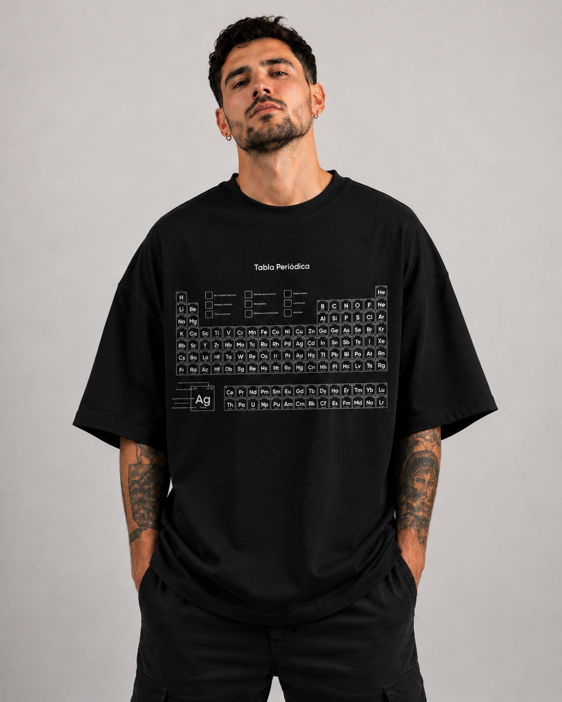 Camiseta Premium Tabla Periódica (Horma Oversized & Regular)