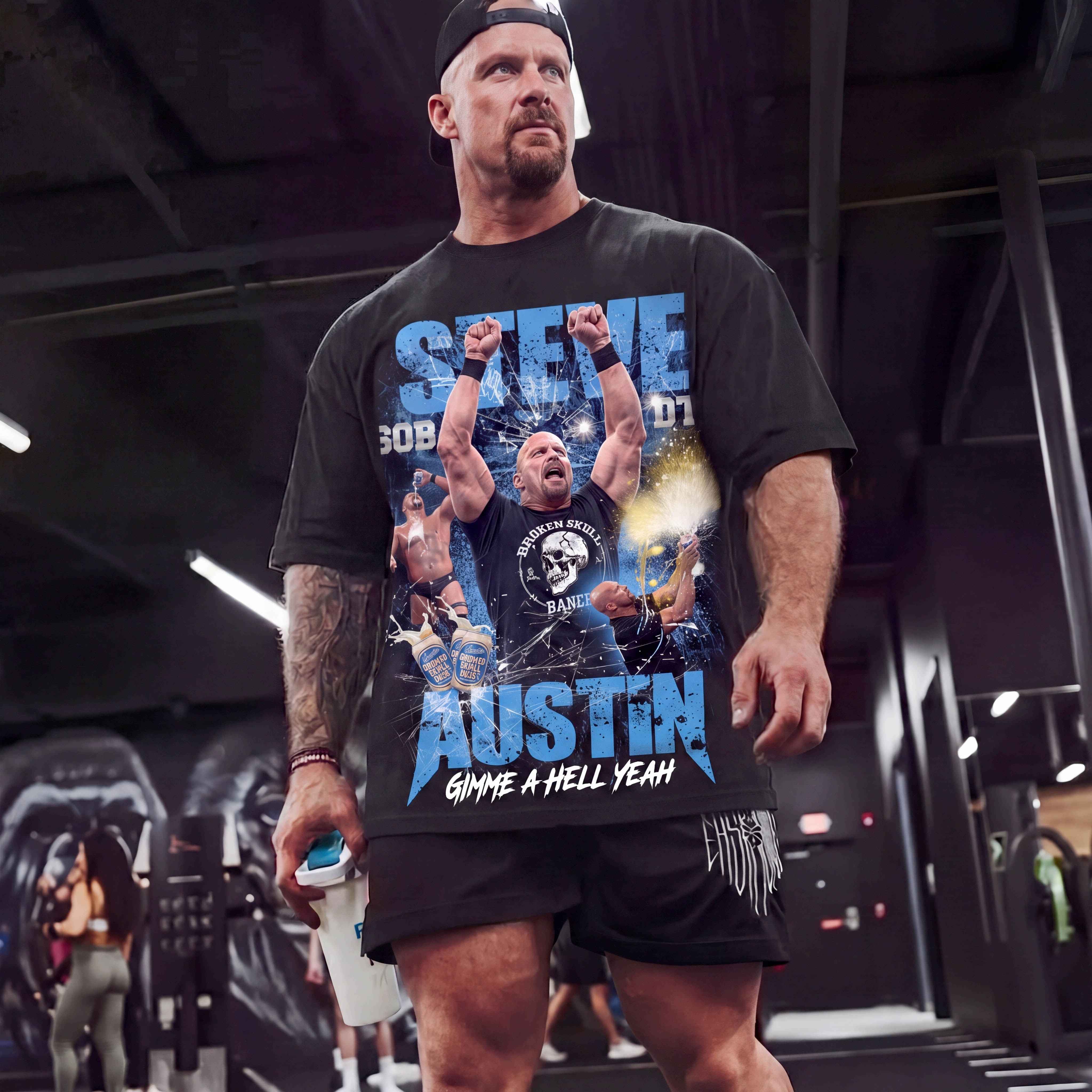 Camiseta Stone Cold Steve Austin: Austin 3:16 – Heavy Oversize