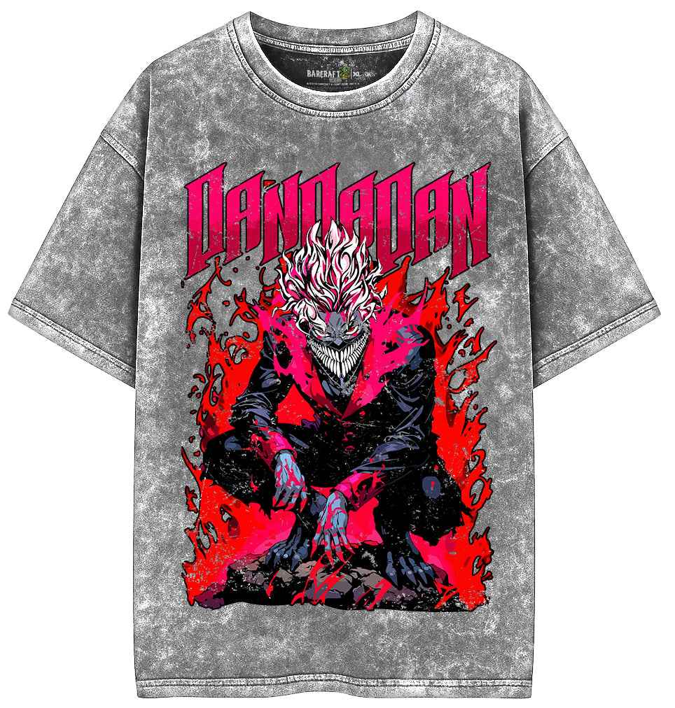 Dandadan Acid Wash Oversized