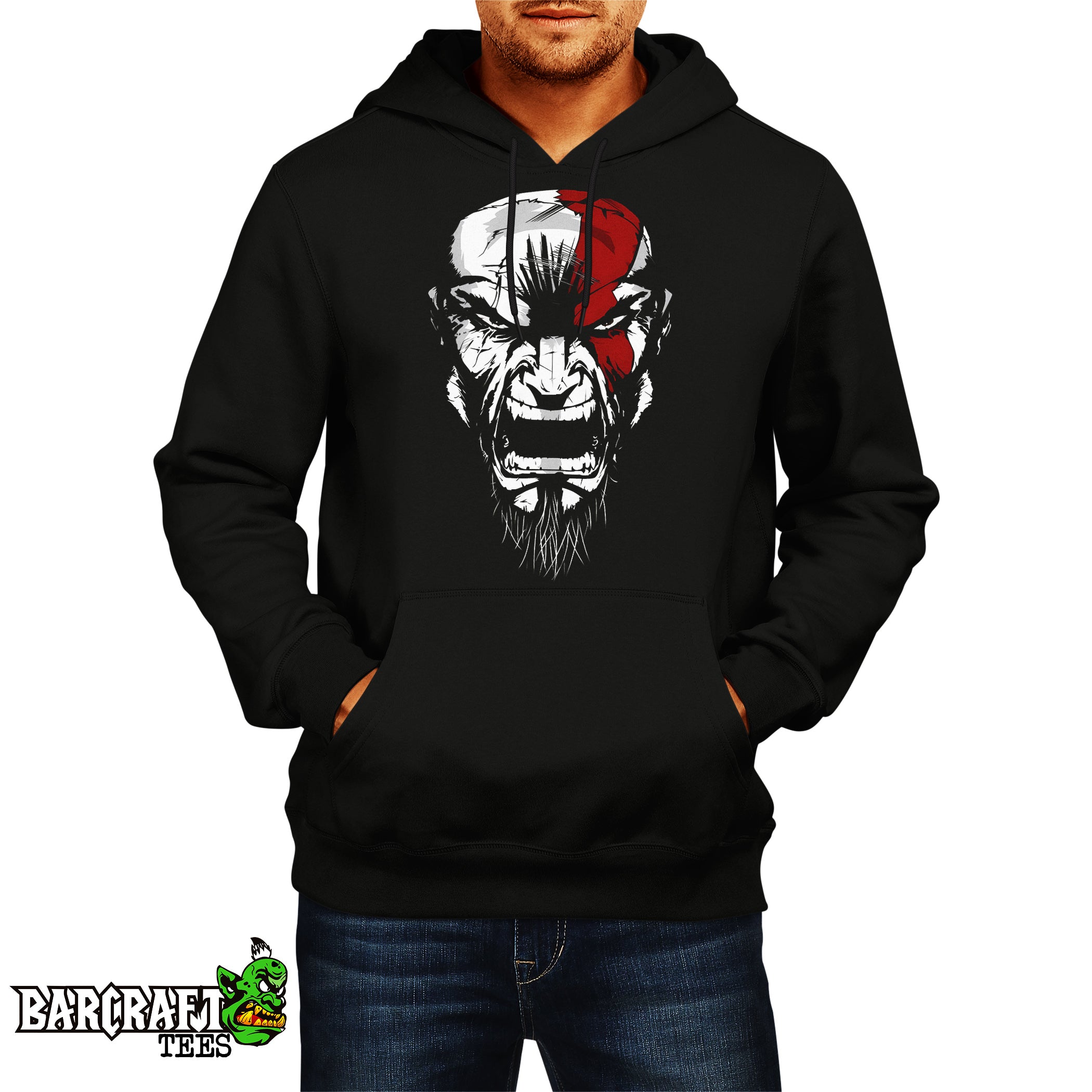 Hoodie negro Kratos