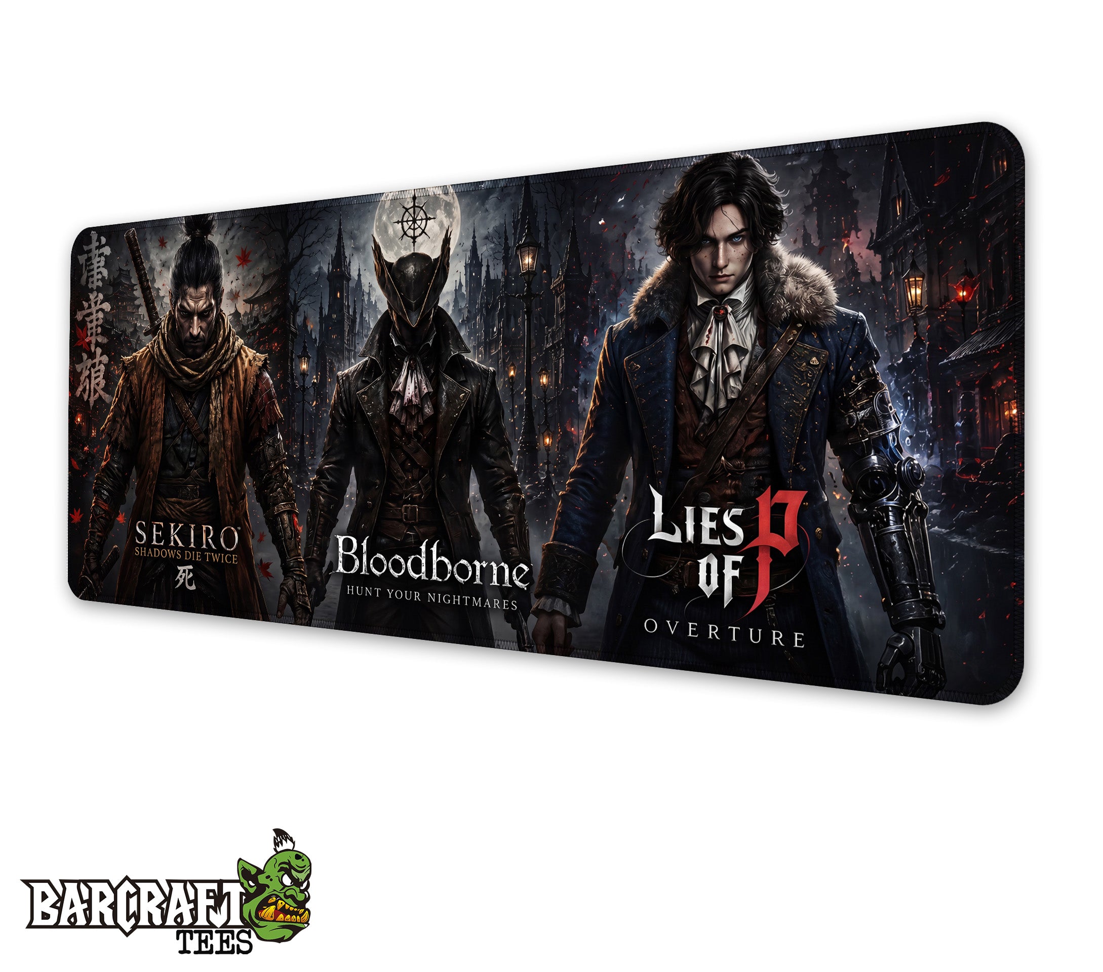 Mouse Pad XL Soulslike Trinity: Hunt Your Nightmares Edition