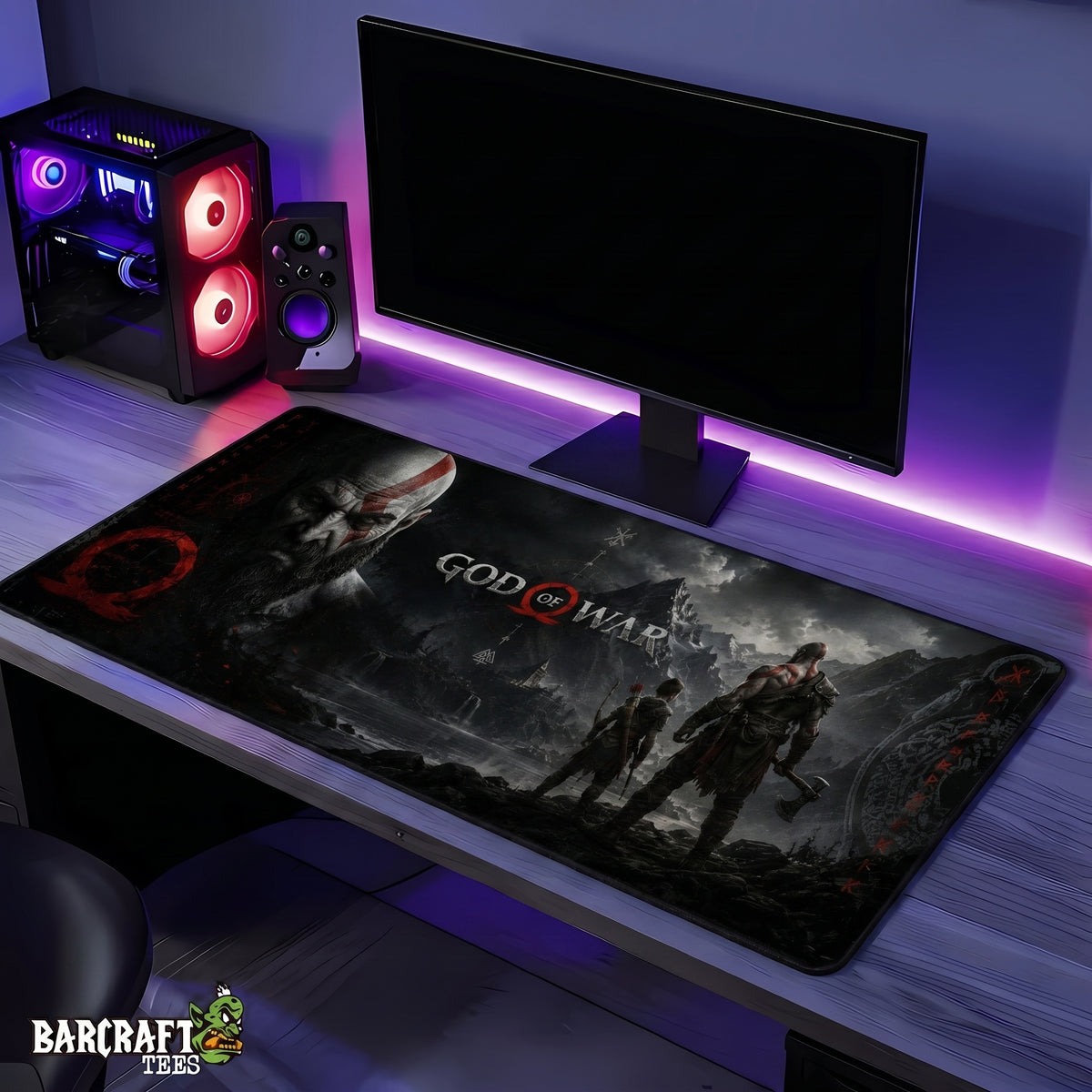 Mouse Pad XL God of War Tierras Nórdicas