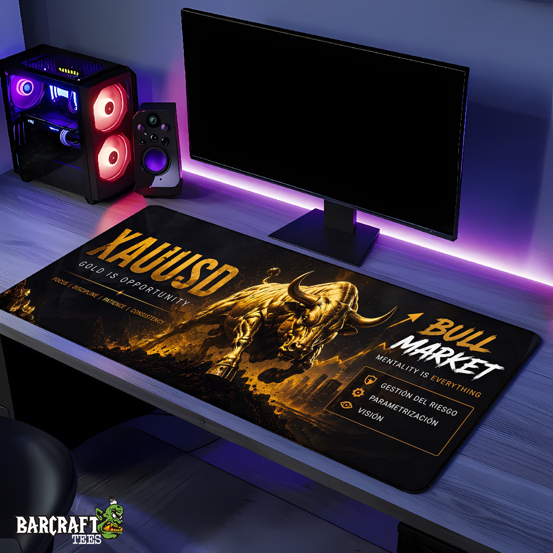 Mouse Pad XL Trading & Finance: XAUUSD Bull Market Edition