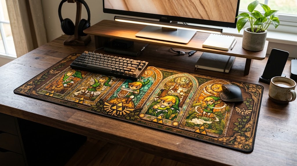 Mouse Pad XL Zelda Wind Waker Vitral