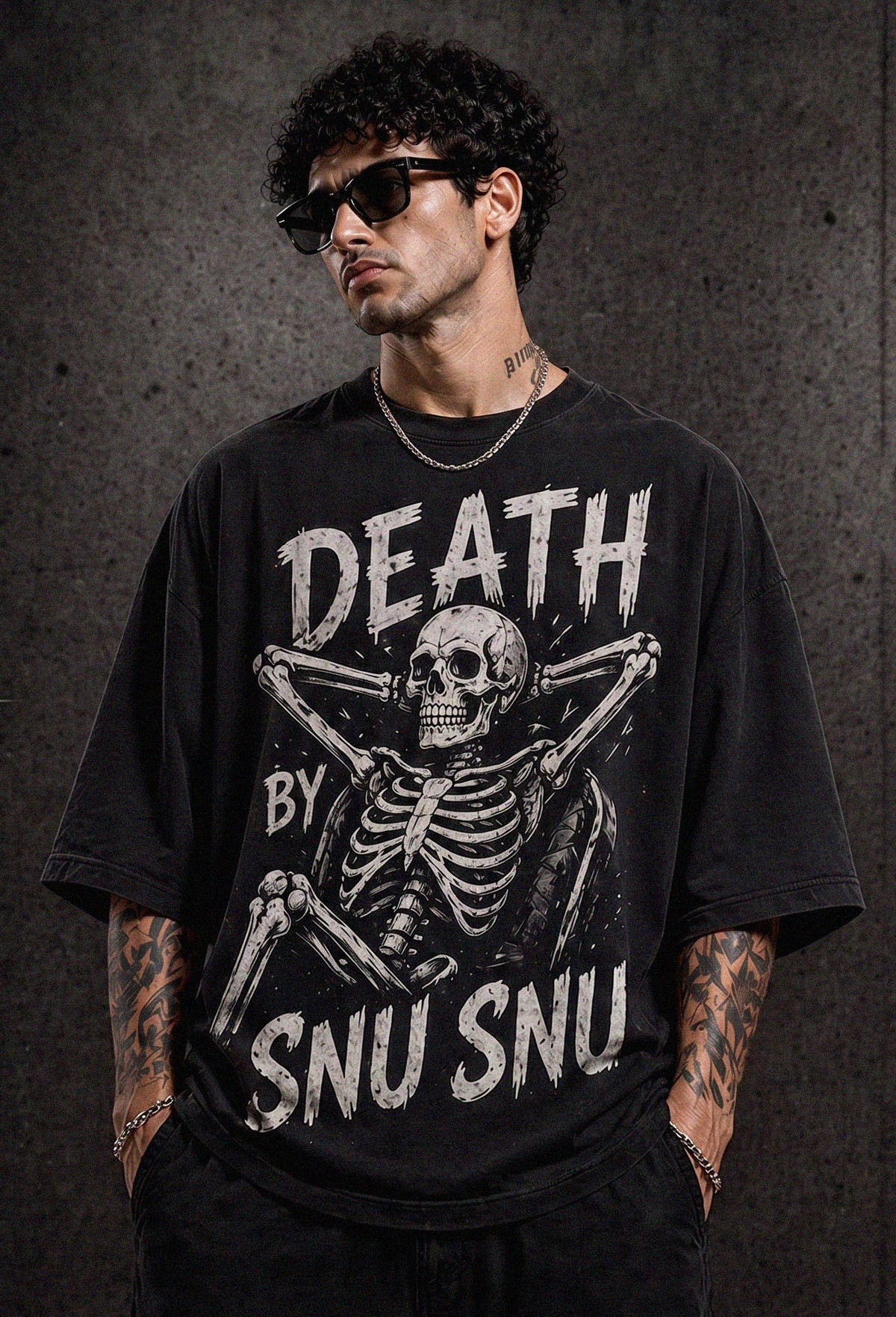 Camiseta Death by Snu Snu – Heavy Oversize
