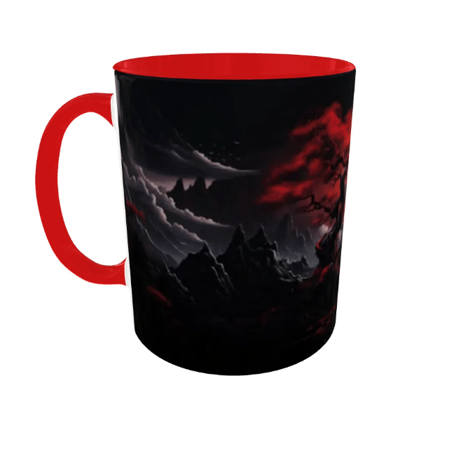 Mug Red Landscape
