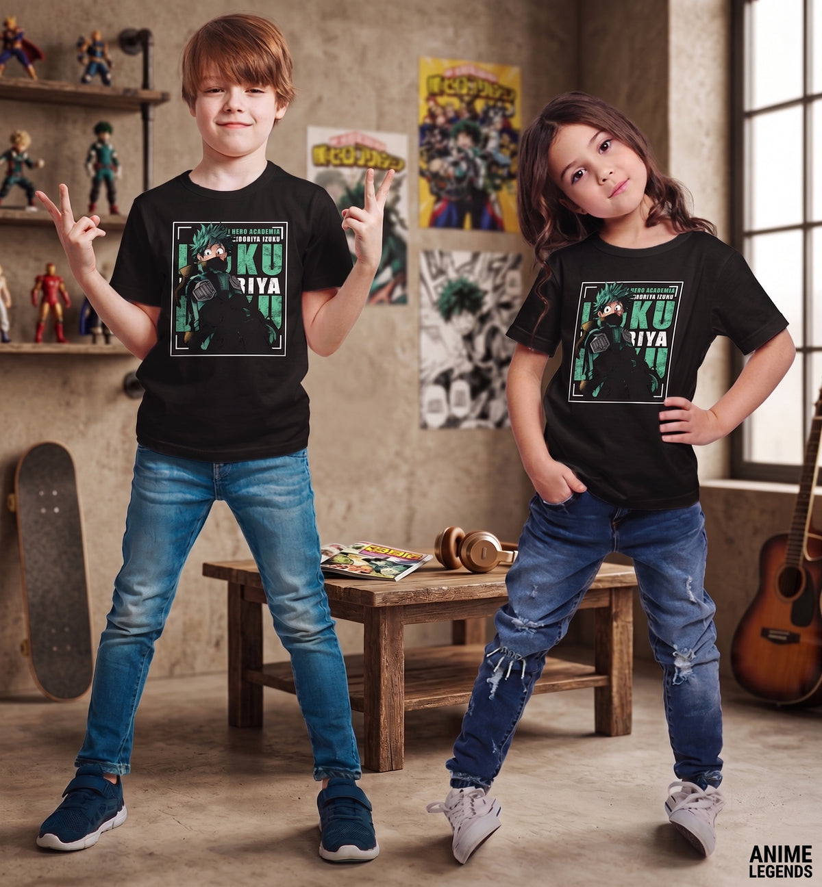 Camiseta Kids My Hero Academia – Edición Deku (niños)