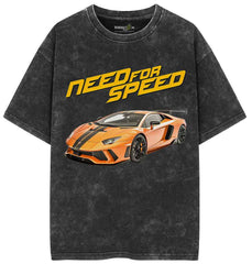 Need For Speed Acid Wash Oversized