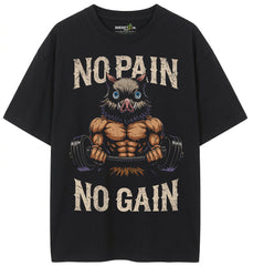 Camiseta No Pain No Gain Inosuke Oversized