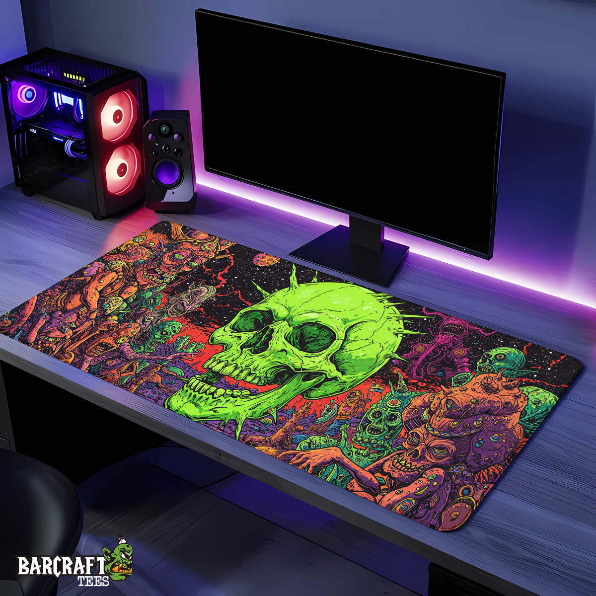 Psycho Skull Pad Mouse Gaming XL