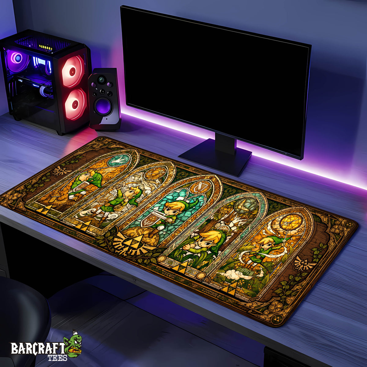 Mouse Pad XL Zelda Wind Waker Vitral