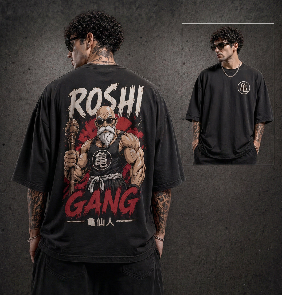 Camiseta Roshi Gang Turtle School Elite – Heavy Oversize