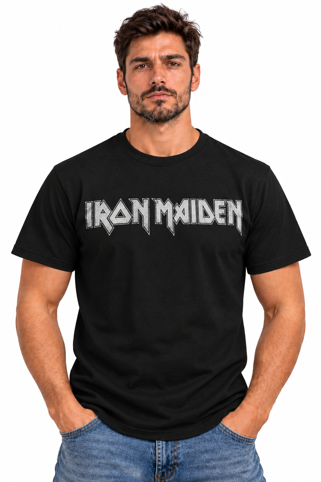 Camiseta Iron Maiden Logo Clásico | Heavy Metal | Tela Fría
