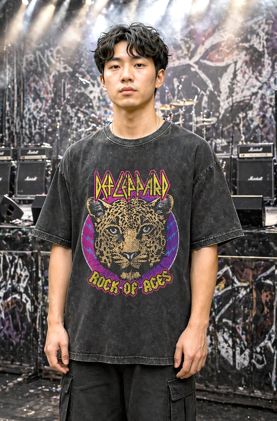 Camiseta Rock of Ages – Acid Wash Edition