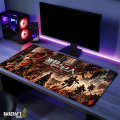 Mouse Pad XL Attack on Titan Retumbar de Libertad