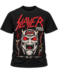 Camiseta Slayer - HELL ON TOUR 1986-87 - Urbana Premium