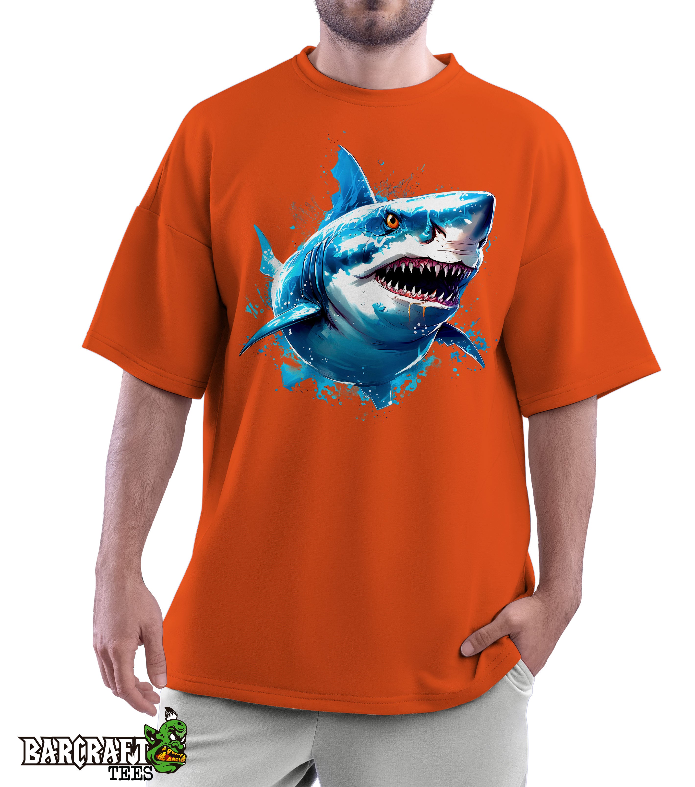 Oversize The Shark Naranja