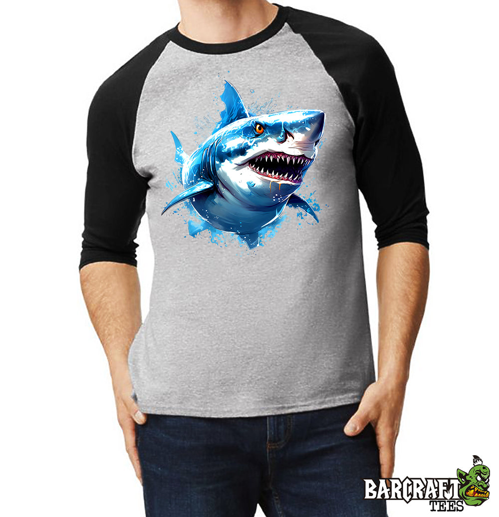 The Shark 3/4 Sleeves