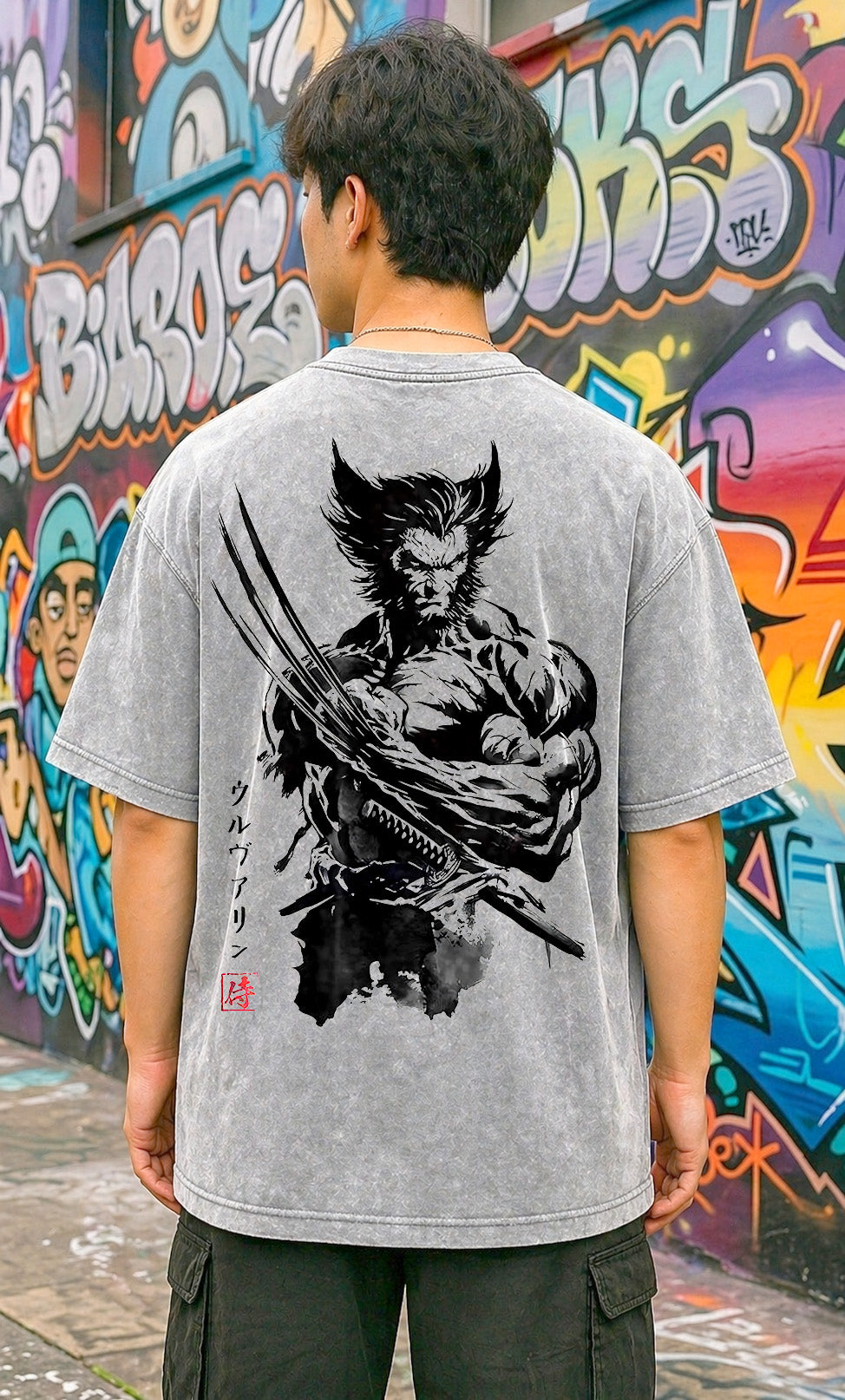 Camiseta Wolverine Ronin – Acid Wash Edition