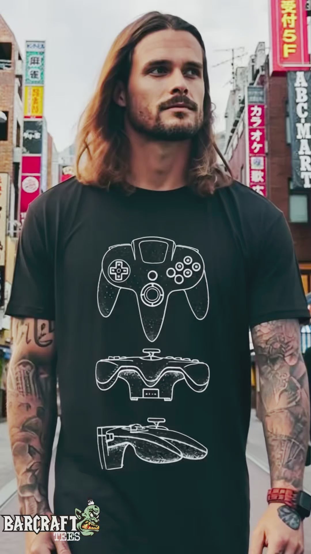 Camiseta N64 Controller Urbana Premium