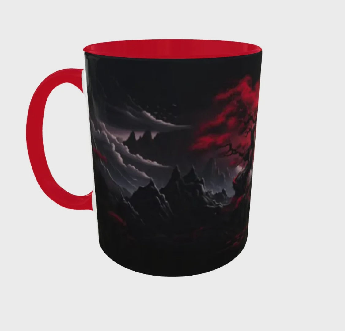 Mug Red Landscape